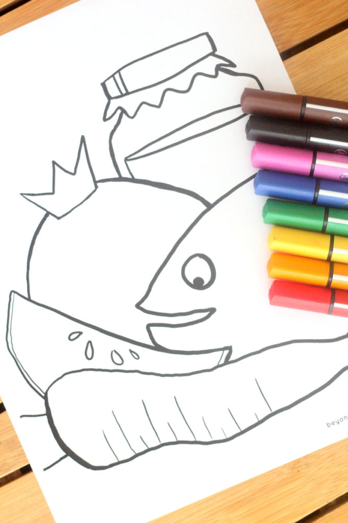 Rosh Hashanah Coloring Page - Jewish Moms & Crafters