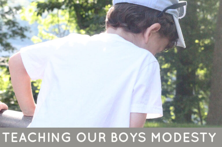 Teaching Our Boys Modesty