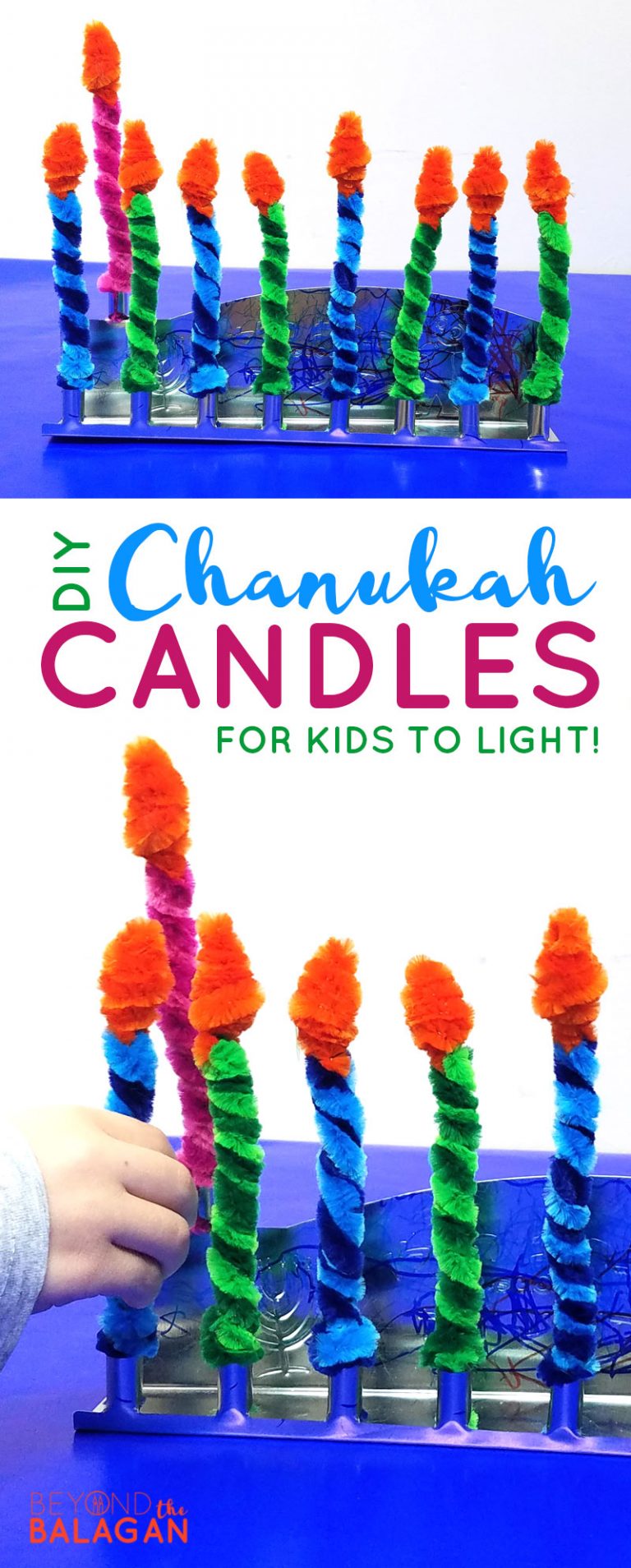 Chanukah Candles for Kids Jewish Moms & Crafters