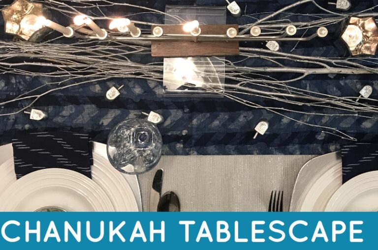 Our Chanukah Tablescape