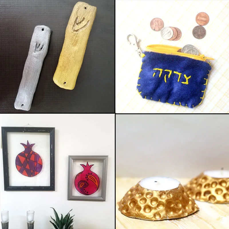 These super easy DIY Jewish gifts are perfect for Hanukkah or Chanukah gifts - or for year round! You'll love these DIY Judaica crafts for the whole family. #diy #Judaica #Hanukkah #chanukah