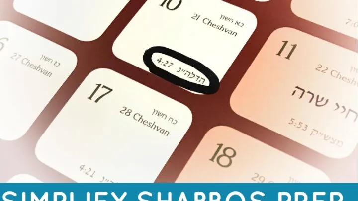 Simplify your Shabbos preparations with these simple tips. Your whole week will be easier when your Shabbos preparations go smoothly!