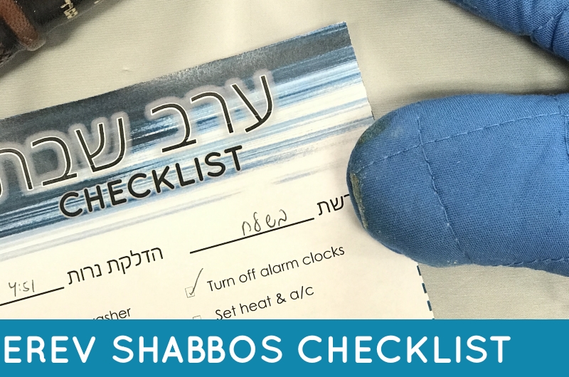 Keep your Fridays organized with this handy Erev Shabbos checklist. This free printable can be turned into a reusable Erev Shabbos checklist that you can use every week, over and over again!