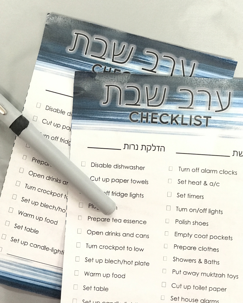 Keep your Fridays organized with this handy Erev Shabbos checklist. This free printable can be turned into a reusable Erev Shabbos checklist that you can use every week, over and over again! 