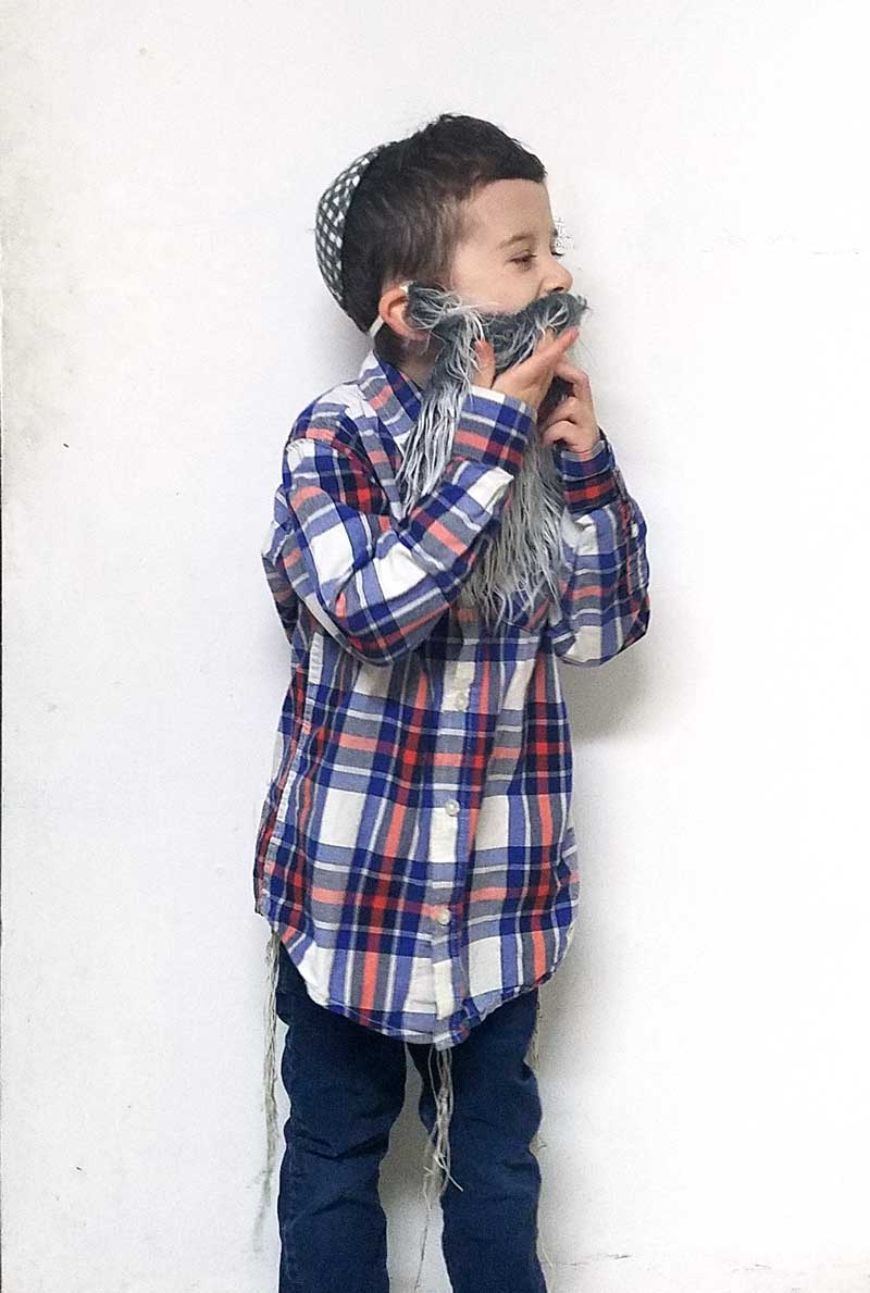 Fake Beard Diy Costume Beard For Kids Jewish Moms Crafters