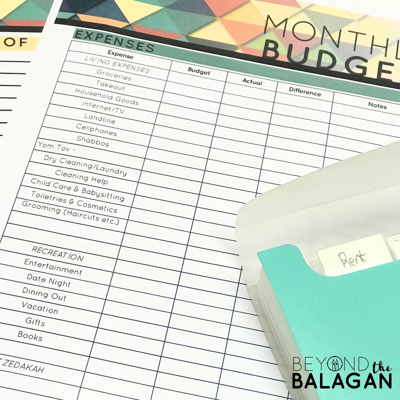 This Jewish budgeting free printable template is designed with the frum family in mind. Check out these tips specifically for Jewish budgeting.