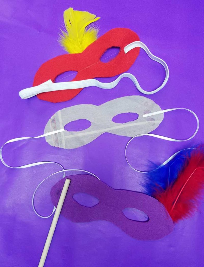 Purim Craft - Decorate Masks! - Jewish Moms & Crafters