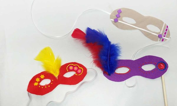 Purim Craft - Decorate Masks! - Jewish Moms & Crafters