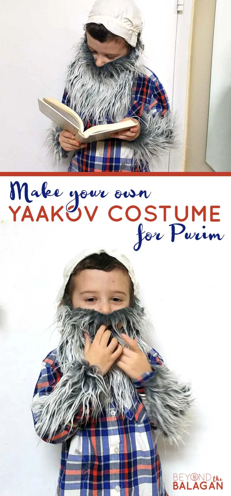 An adorable costume of Yaakov Avinu #jewish #purim #diycostume