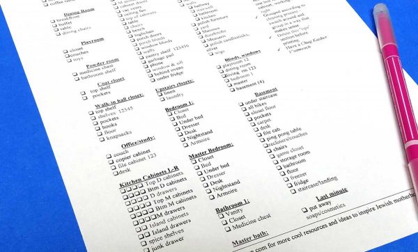 Pesach Cleaning Checklist - for Passover and Beyond! (FREE Printable)