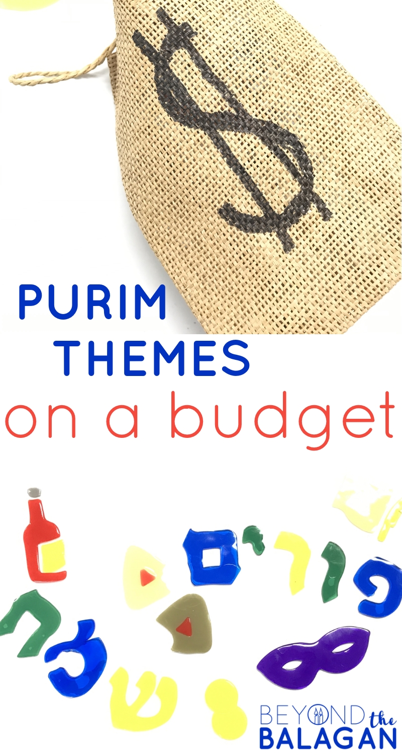 Purim is exciting- and pricey, so keep your Purim themes on a budget with these fun ideas. Find mishloach manos and costume ideas while making Purim themes on a budgets. #Purim #MishloachManot #Hamantaschen