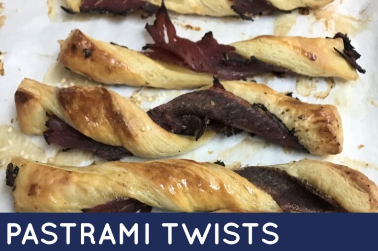 Sticky Pastrami Twists