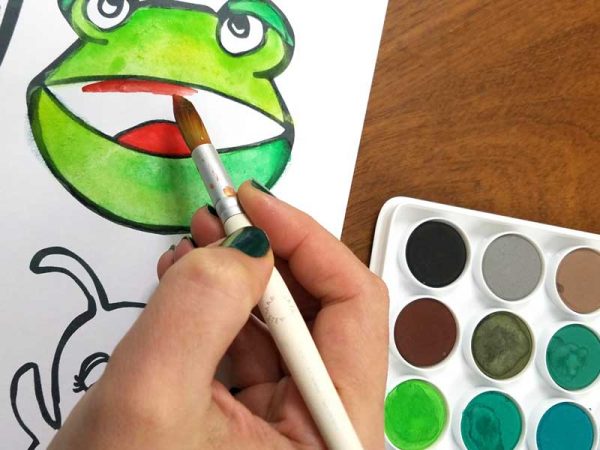 Pesach Puppets - Makkos Color-in Craft and Coloring Page