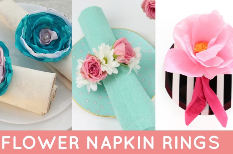DIY Flower Napkin Rings – Perfect for Shavuot!