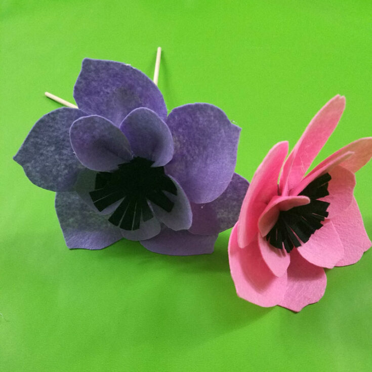 Felt Flowers for Shavuot Jewish Moms & Crafters