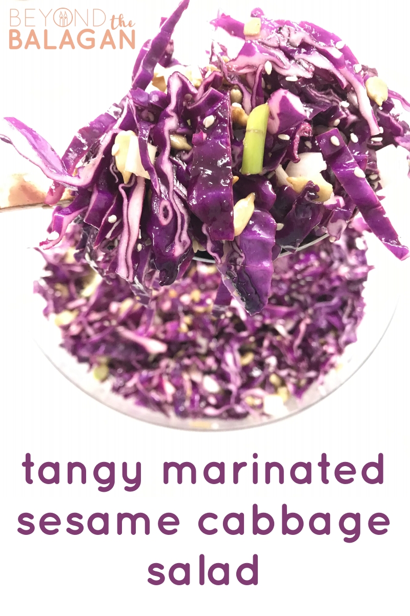 Tangy Marinated Sesame Cabbage Salad