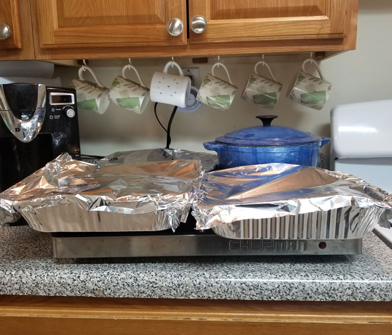 Shabbos Blech Flat | Aluminum Blech and Hot Plate