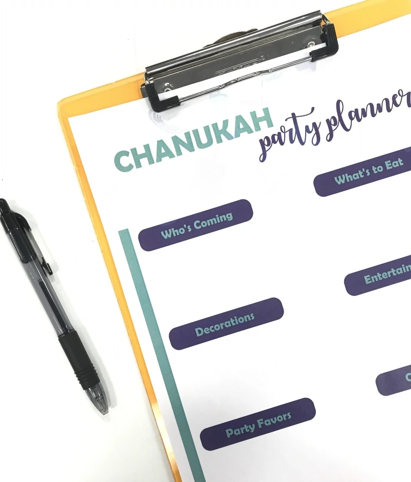 Chanukah Party Planner