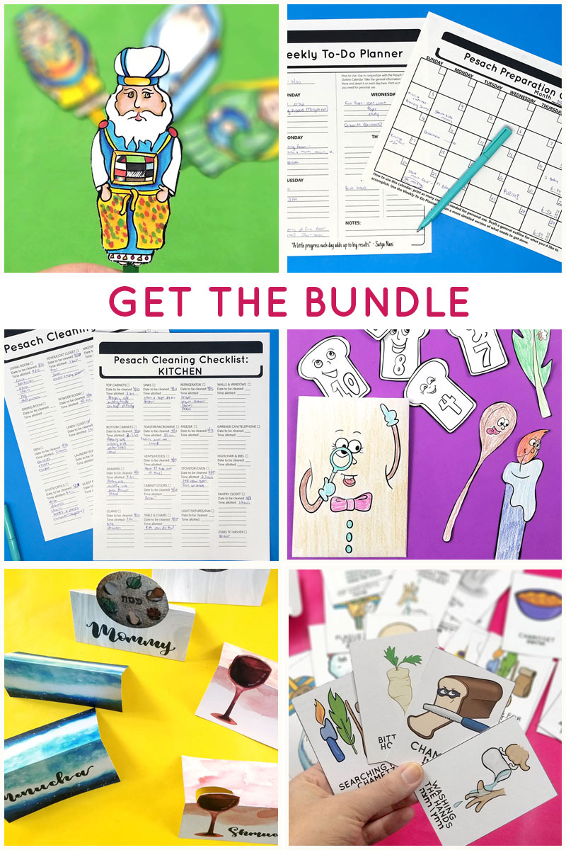 BUNDLE: Passover Cleaning Checklists Reward Charts & Tools for Kids Visual  Cleaning Aids and Binders for Pesach Cleaning Ages 8-12 