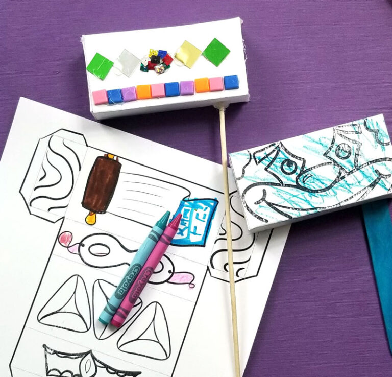 Purim Grogger Craft Make your own paper noisemaker!