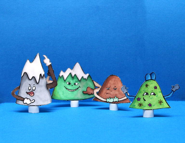 Shavuot Puppets Mountains Song Jewish Moms & Crafters