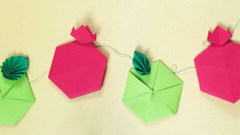 Rosh Hashanah Craft – Origami Pomegranates!