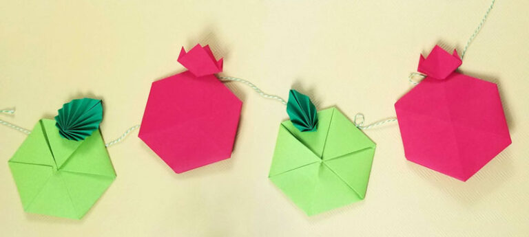 Rosh Hashanah Craft – Origami Pomegranates!