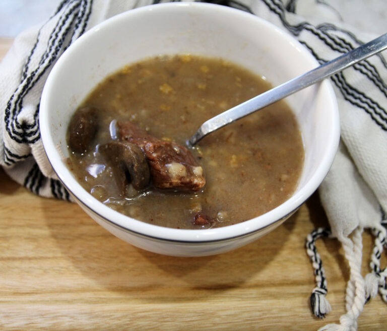 Crock Pot Mushroom Barley Soup - Jewish Moms & Crafters