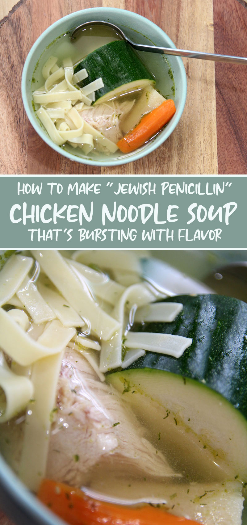 jewish chicken soup recipe hero collage