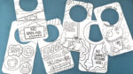 No Chametz Sign - Free Printable Door Hanger - Jewish Moms &amp; Crafters