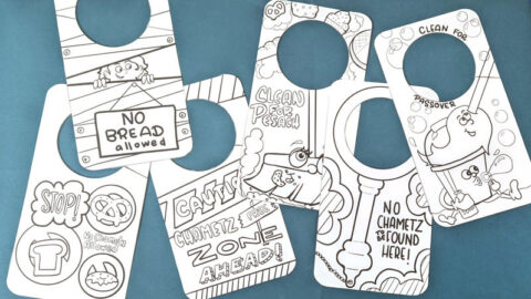 No Chametz Sign - Free Printable Door Hanger - Jewish Moms &amp; Crafters