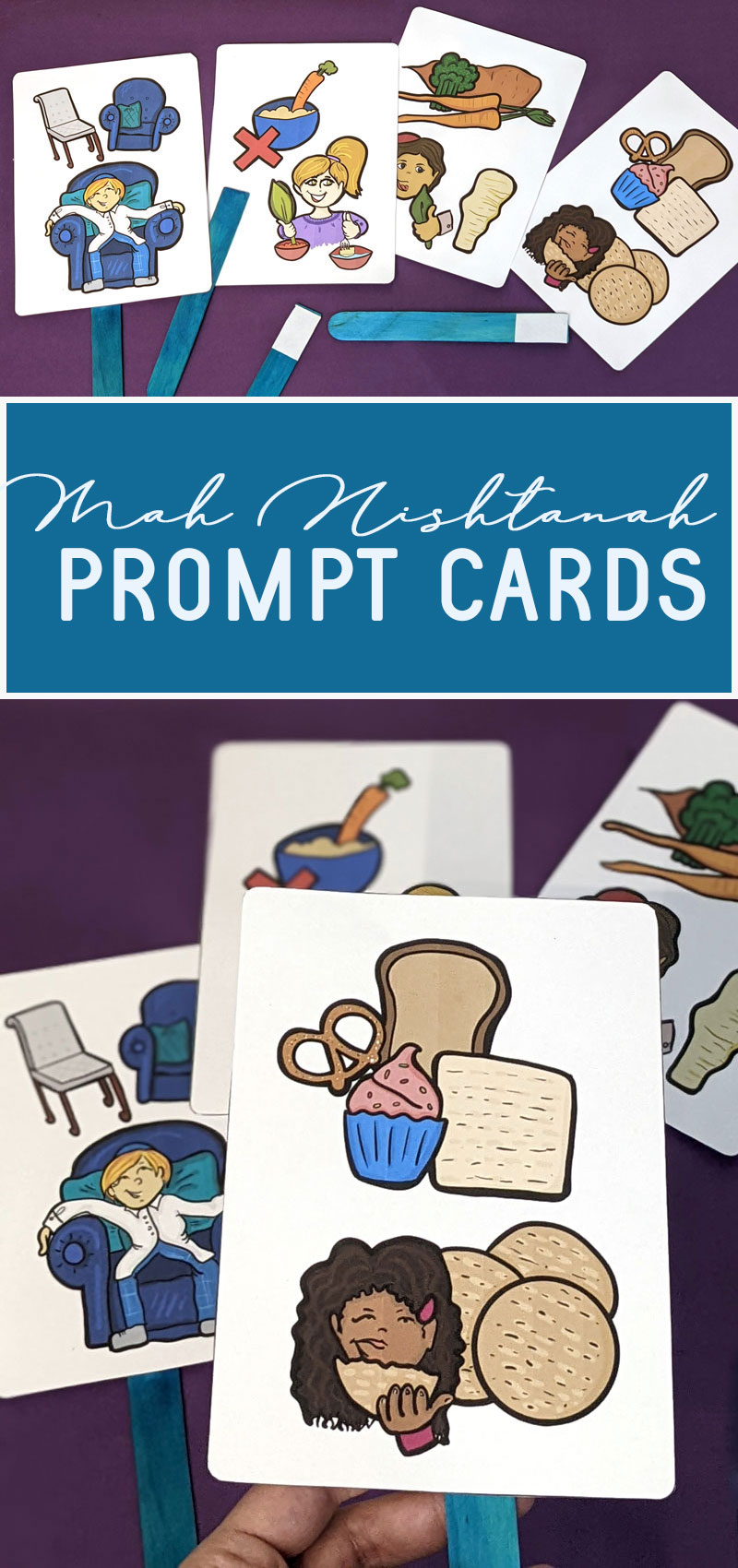 Mah Nishtanah Prompt Cards Four Questions Of Passover Craft