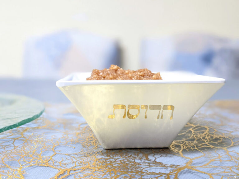 DIY Seder Bowls for Karpas and Charoset – Free SVG