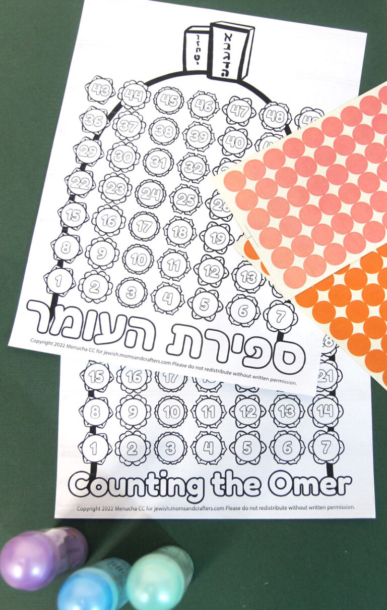 Sefirah Chart Free Printable Counting the Omer