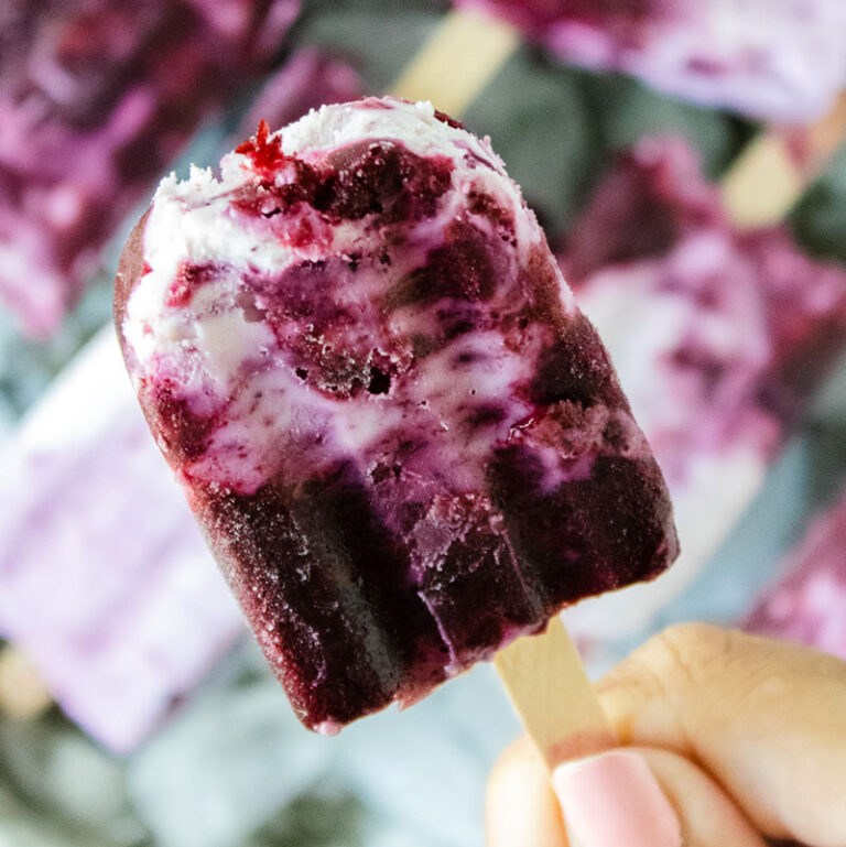 Blueberry Cheesecake Popsicle Recipe – an Easy Shavuot Dessert