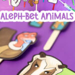 Aleph Bet animal puppets to color, cut, print, and craft