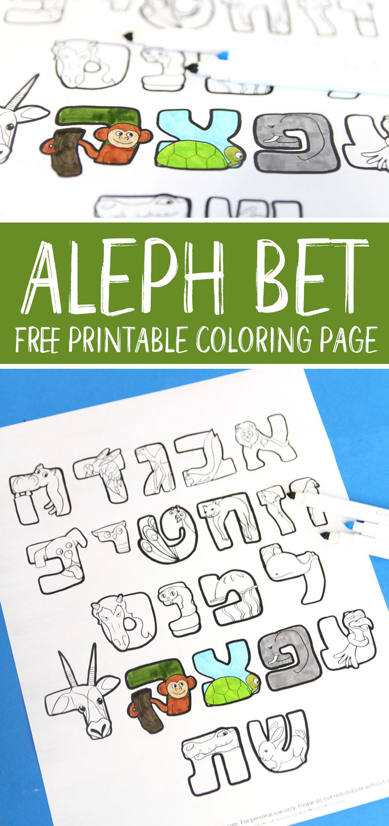 hebrew coloring pages aleph bet judaica