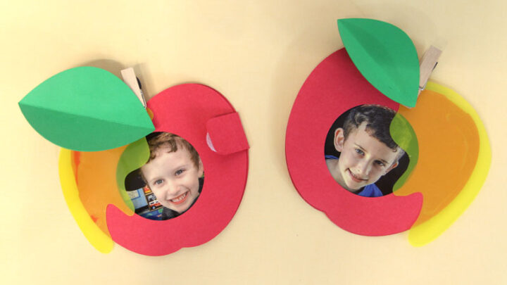 Apple Card Craft for Kids