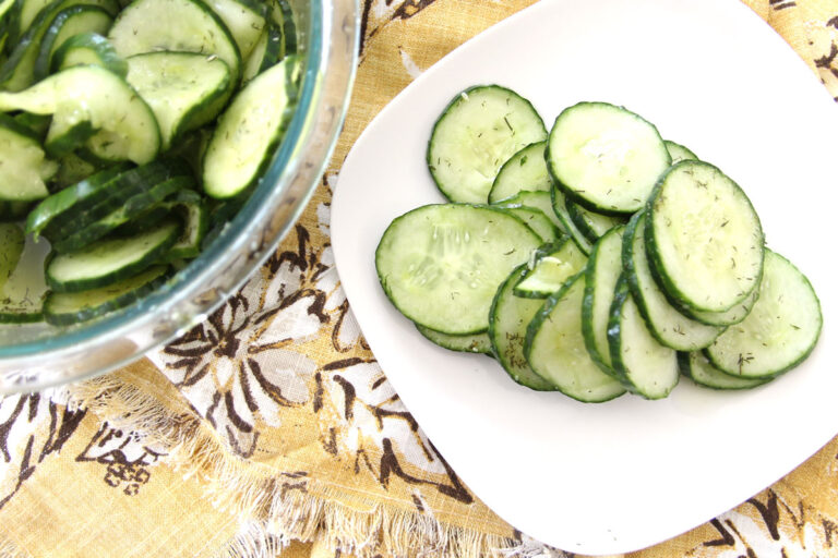 Cucumber Salad Recipe with Vinegar and Dill