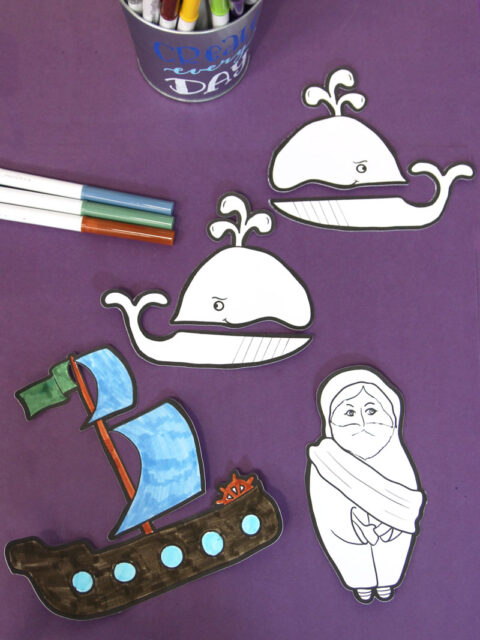 Jonah & The Whale Puppets Craft - Jewish Moms & Crafters