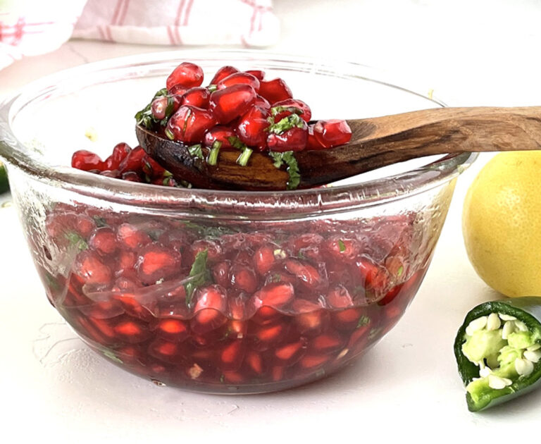 Tangy Pomegranate Relish with Jalapeno