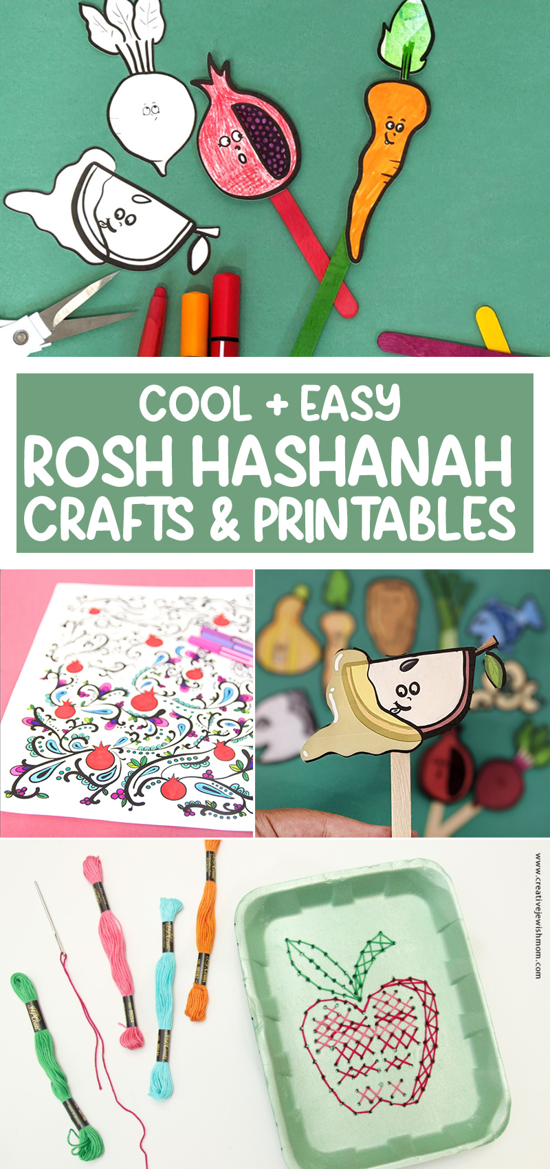 22+ Rosh Hashanah Crafts for Kids & Adults