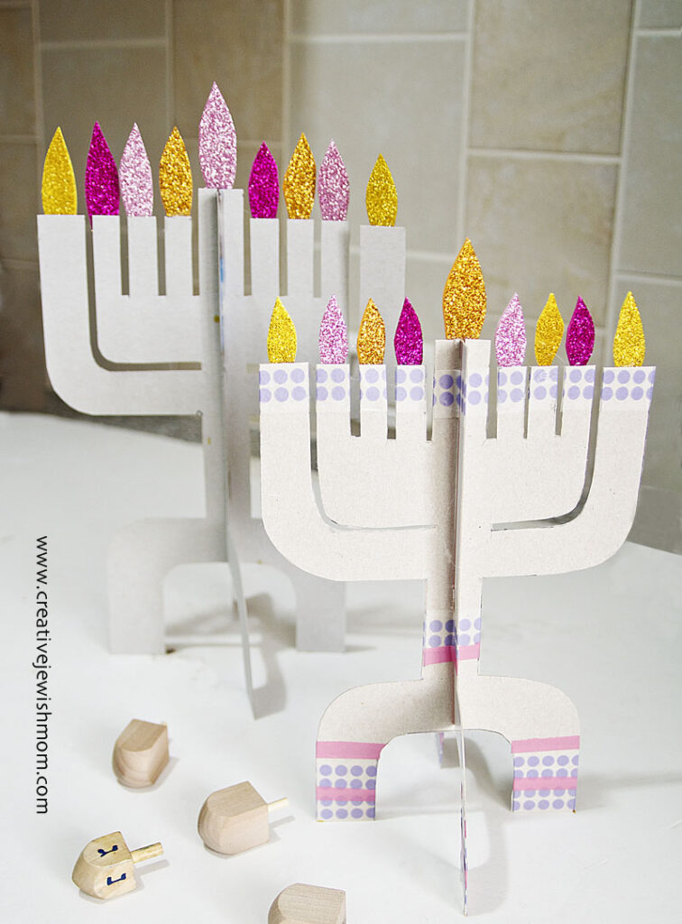 Hanukkah Dancing Characters Craft For Kids - creative jewish mom