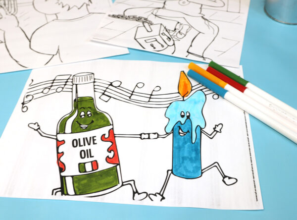 Chanukah Coloring Pages - Jewish Moms & Crafters