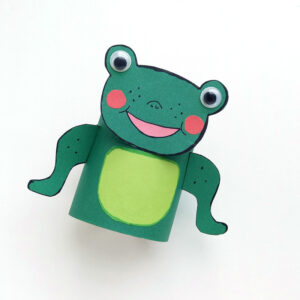 Toilet paper roll frog - Jewish Moms & Crafters