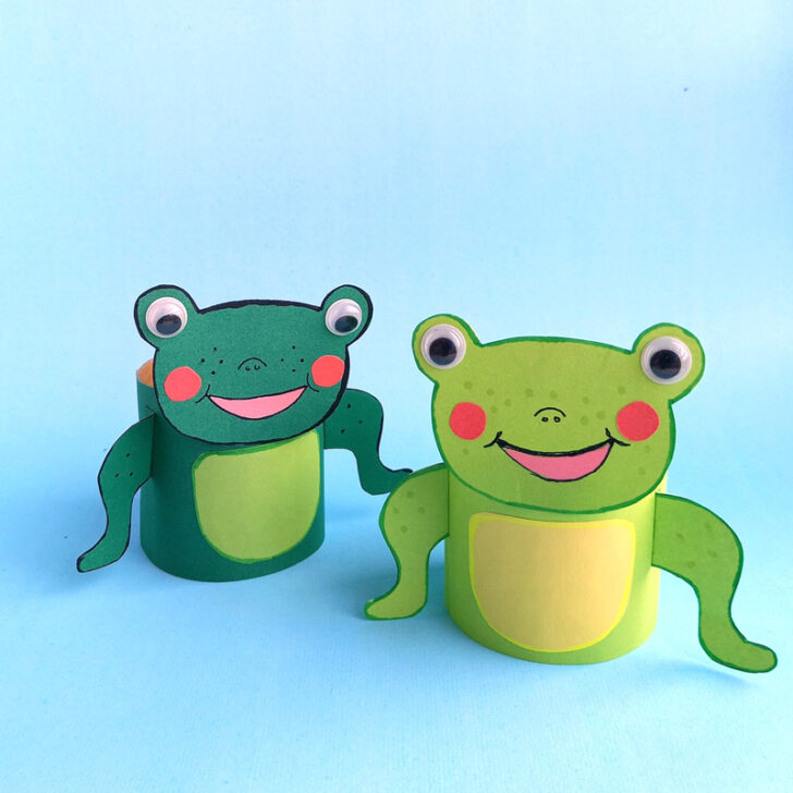 Toilet paper roll frog - Jewish Moms & Crafters