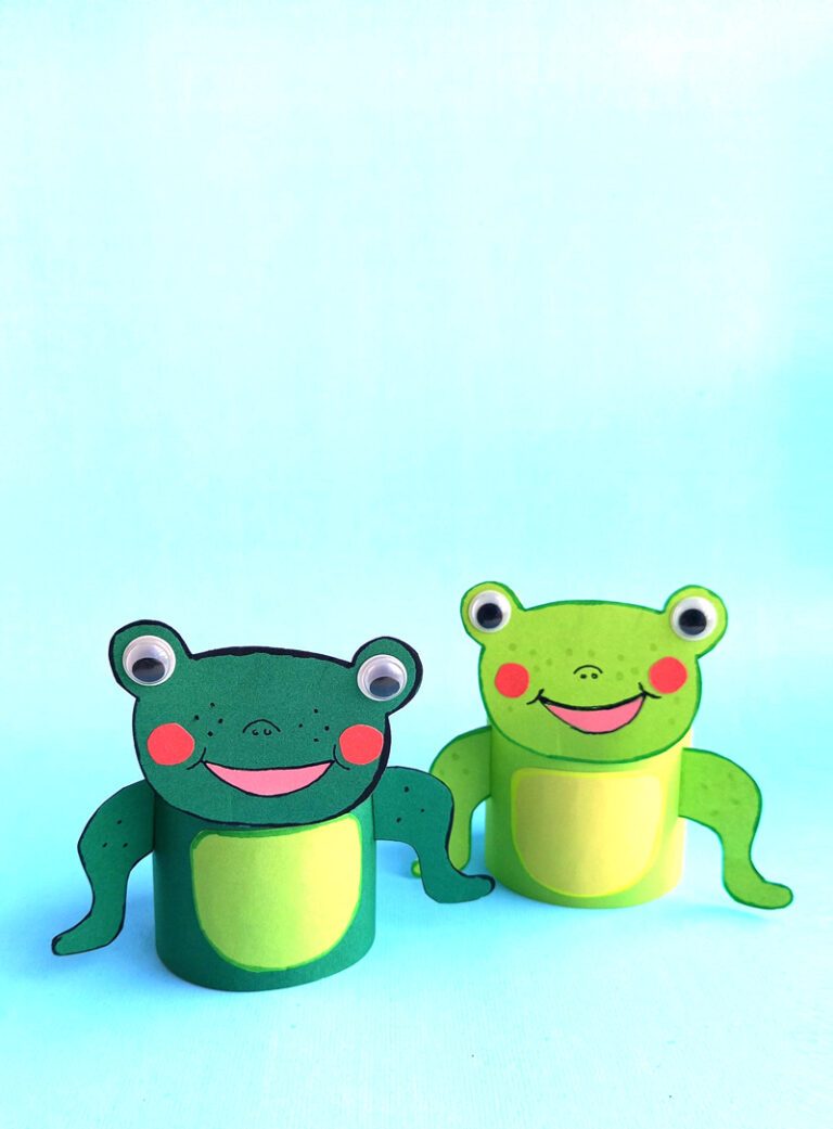 Toilet paper roll frog Jewish Moms & Crafters