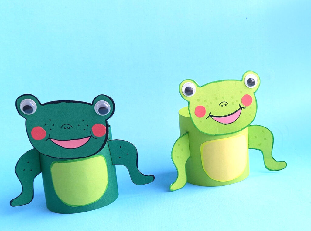 Toilet Paper Roll Frog - Jewish Moms & Crafters