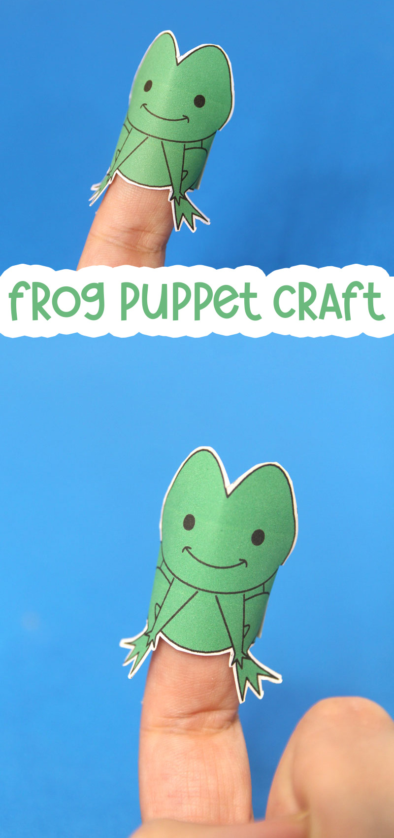 Frog Finger Puppet Template - Jewish Moms & Crafters