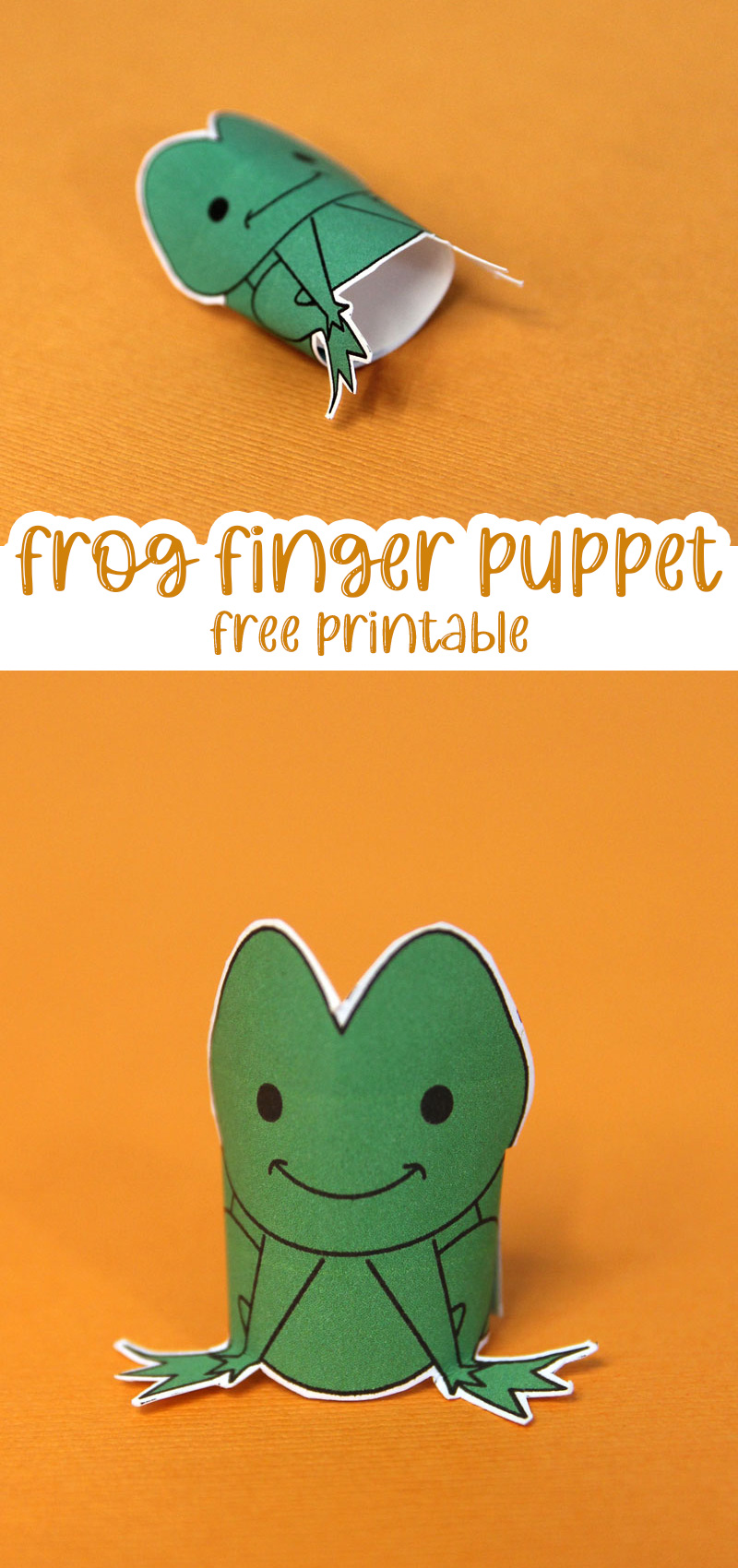 Frog Finger Puppet Template - Jewish Moms & Crafters